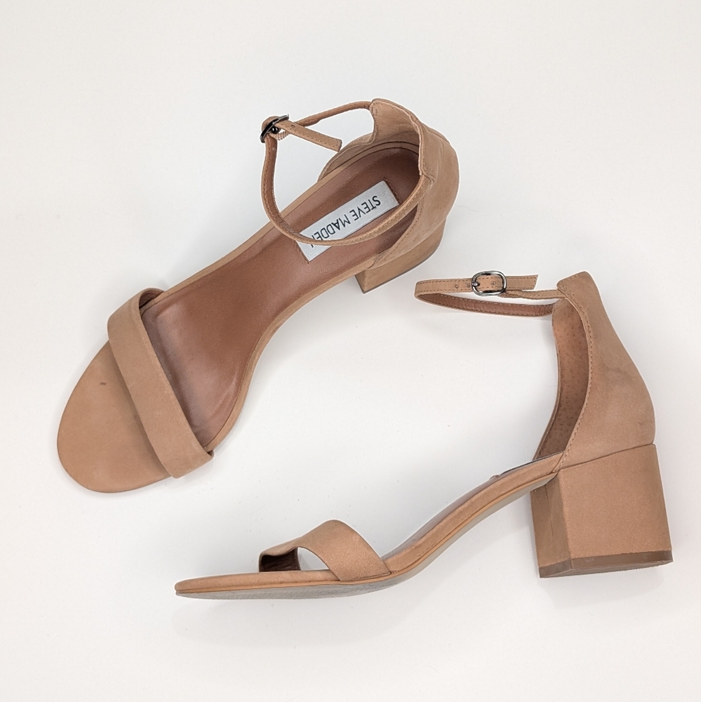 ✨ Steve Madden Irene Block Heel Sandals — Nude, Size 8.5 - Picture 8 of 8